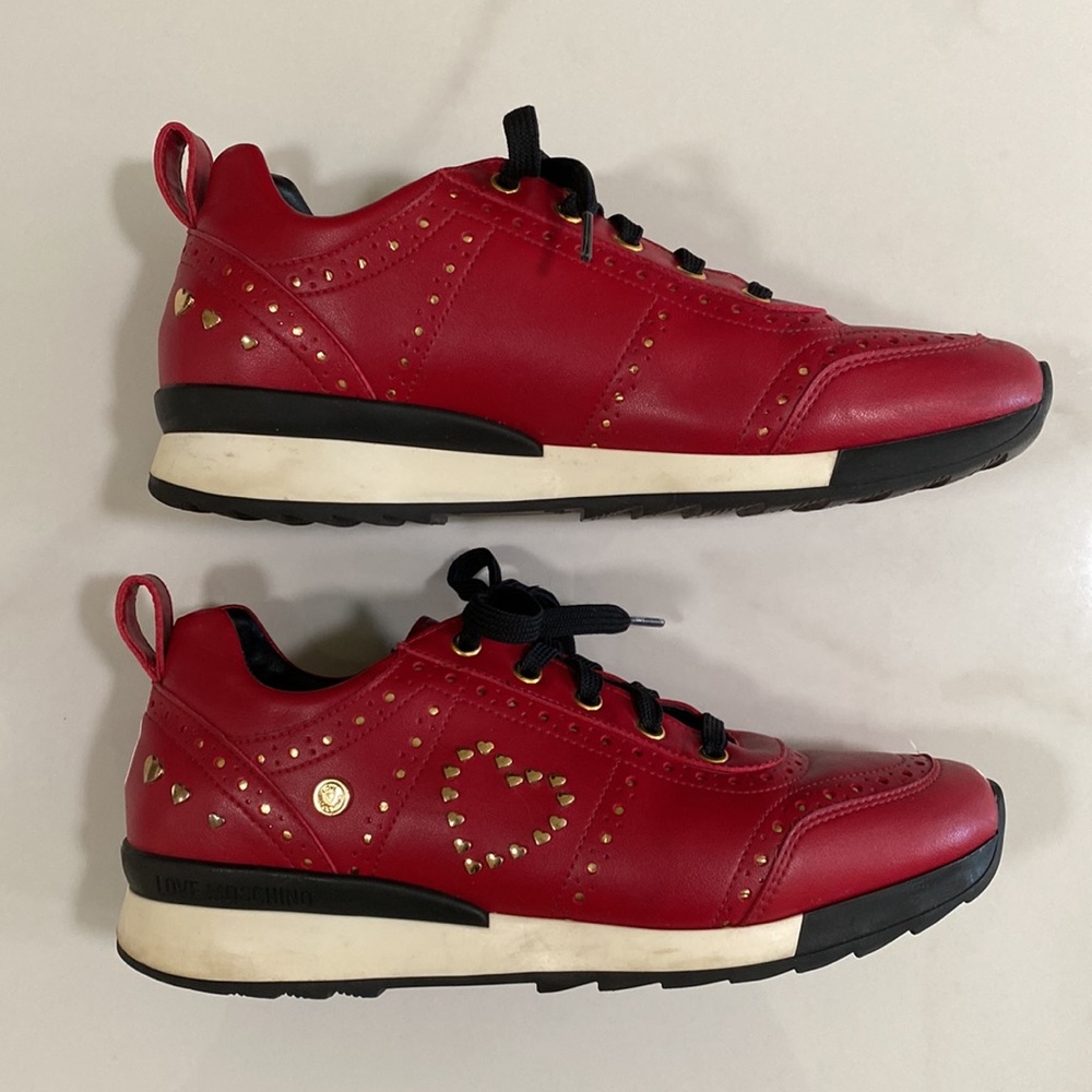 Love Moschino Leather Sneakers